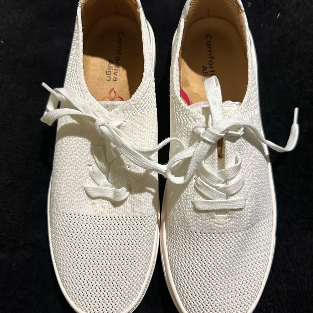Comfortiva shoes. White. Size 10. Never worn!